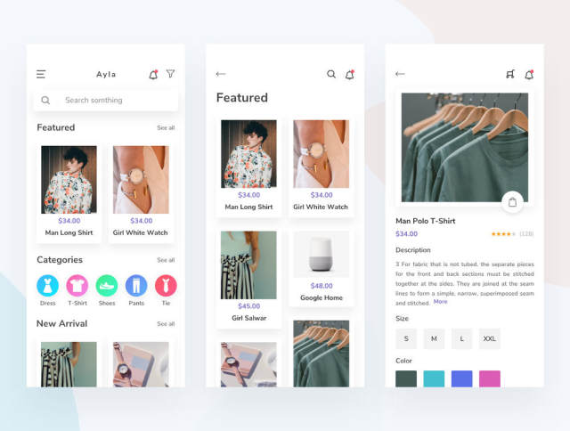 用于Sketch,Photoshop和XD的iOS电子商务UI工具包,Ayla电子商务UI工具包 用于Sketch,Photoshop和XD的iOS电子商务UI工具包,Ayla电子商务UI工具包