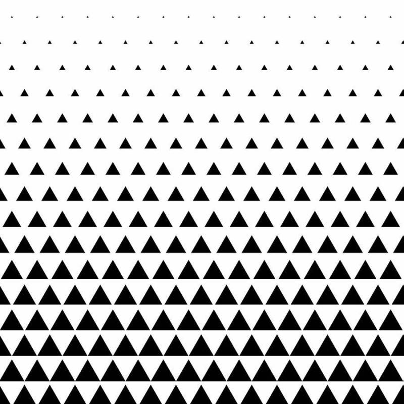 三角形图案矢量背景在黑色和白色