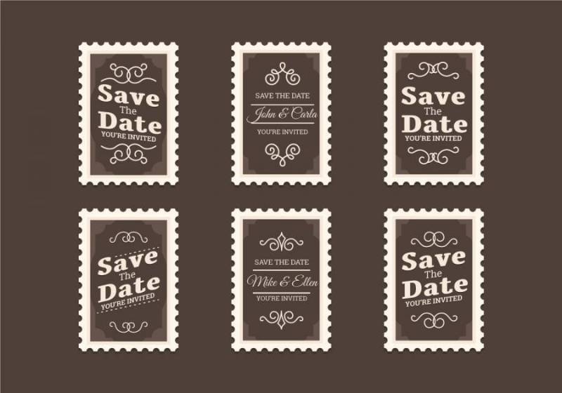 老式婚礼邮票收藏