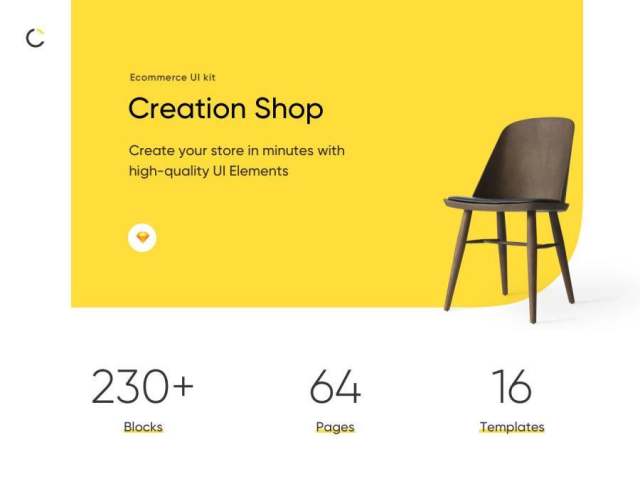 在Sketch。,Creation Shop UI Kit中快速建立自己的商店 在Sketch。,Creation Shop UI Kit中快速建立自己的商店