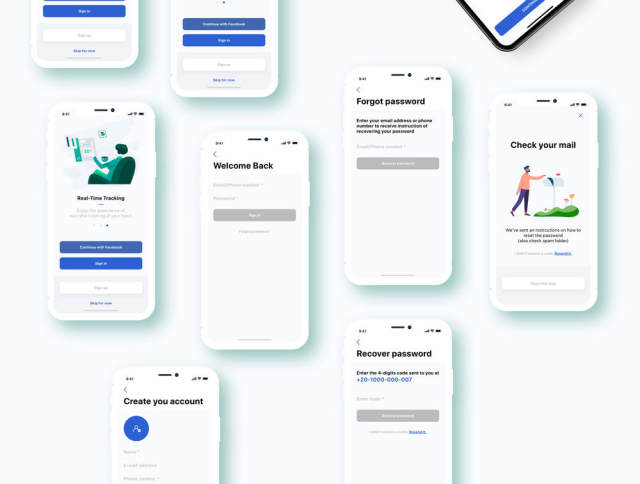 Adobe XD和Sketch Food Delivery UI Kit,Food Delivery App V 2.0 Adobe XD和Sketch Food Delivery UI Kit,Food Delivery App V 2.0