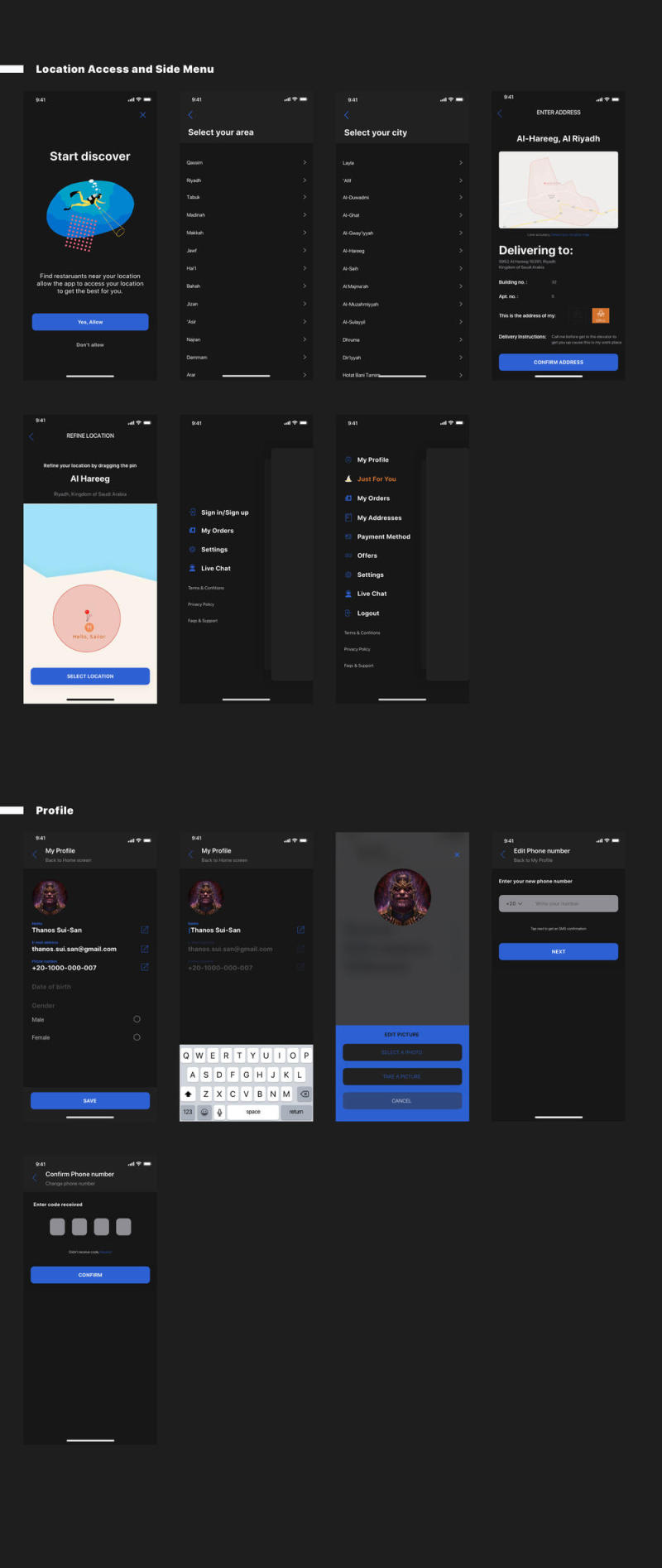 Adobe XD和Sketch Food Delivery UI Kit，Food Delivery App V 2.0