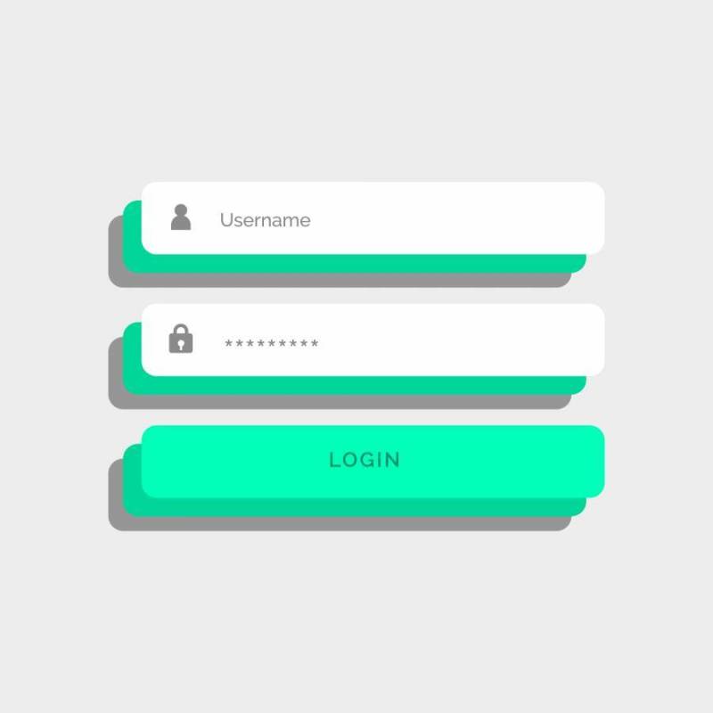 3d样式登录用户界面设计