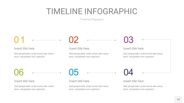 多彩时间轴PPT信息图10
