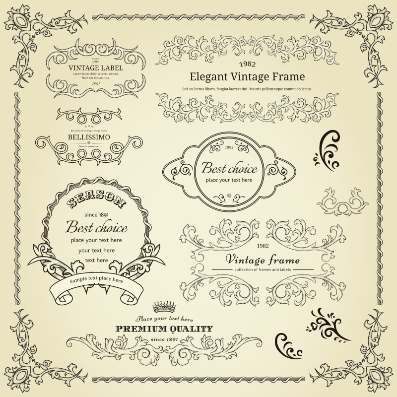 书画装饰设计元素4616