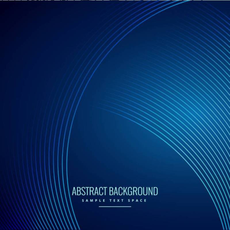 波浪线曲线蓝色背景