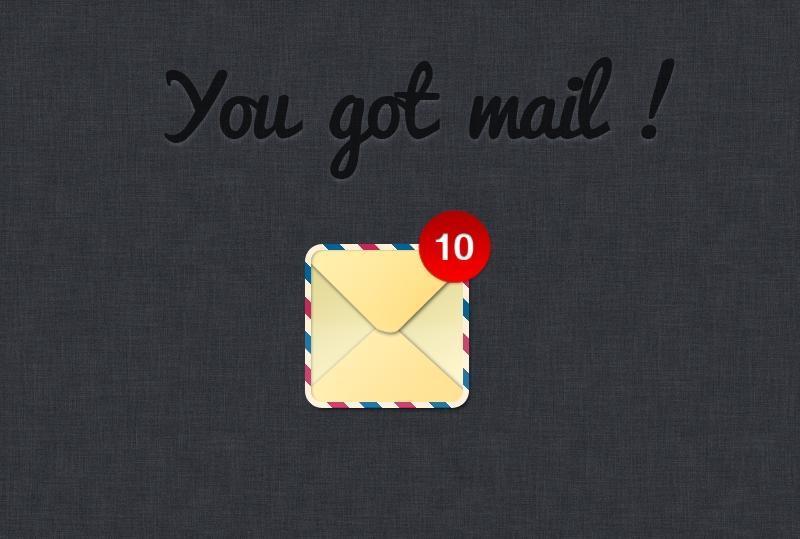 mail web icon---psd分層素材