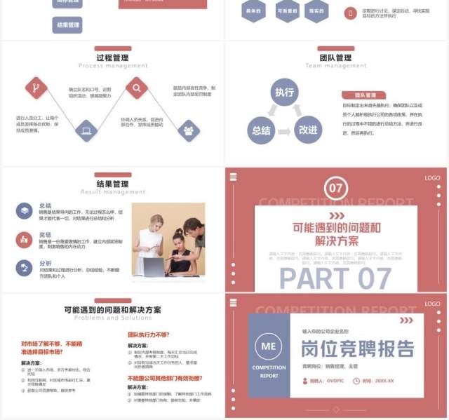 红色创意简约岗位竞聘述职报告PPT模板 红色创意简约岗位竞聘述职报告PPT模板