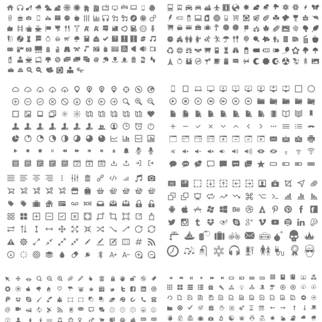 56页简洁商务图标元素PPT素材 56页简洁商务图标元素PPT素材