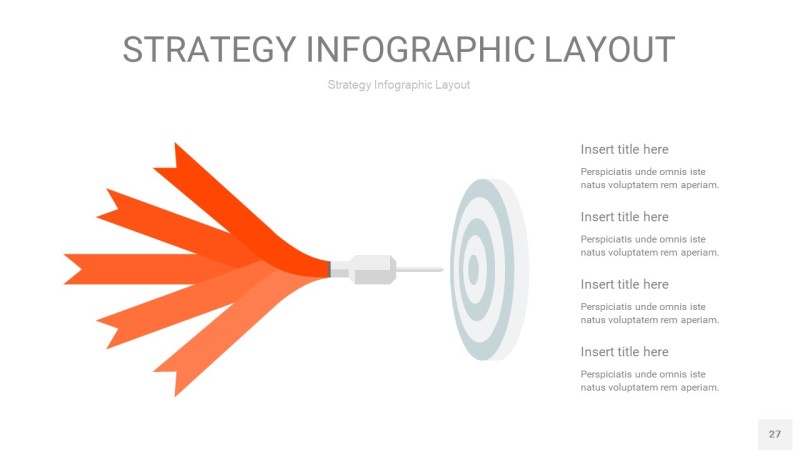橘红色战略计划统筹PPT信息图27