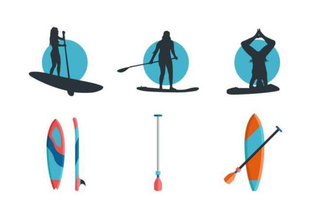 Paddleboard 矢量包