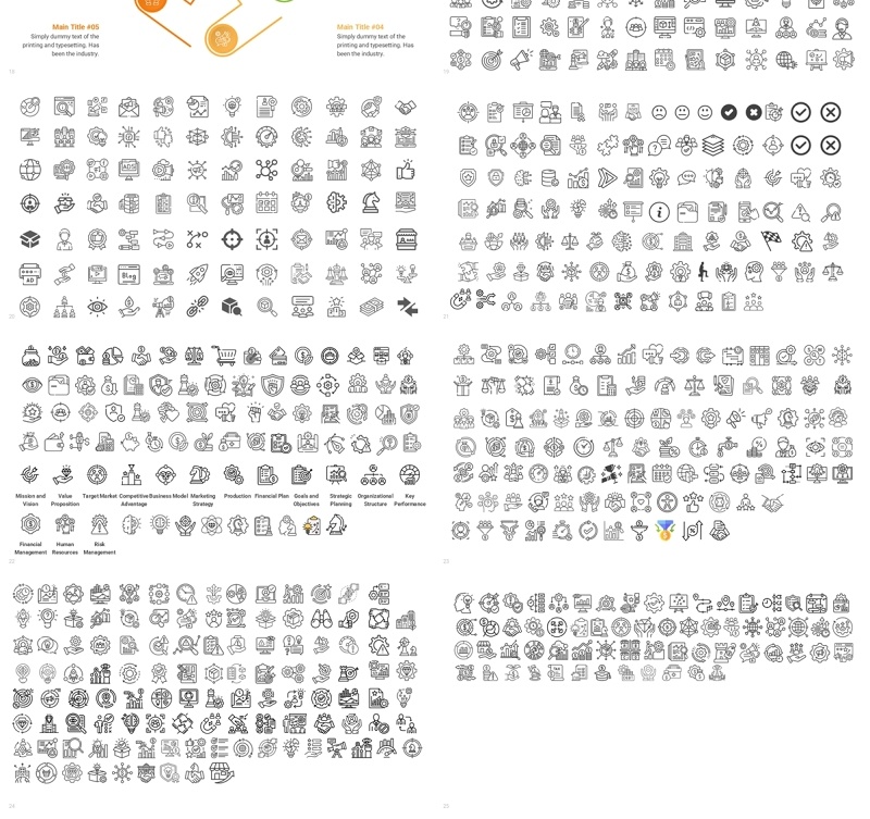 五边形信息图PPT模板Pentagon Infographics