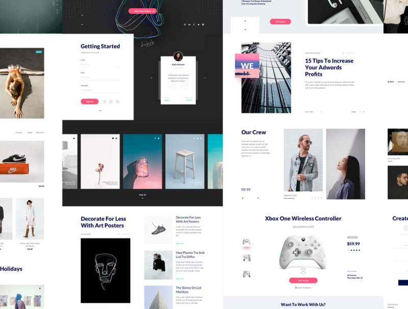 用于Sketch的Organix UI工具包，Organix UI模板