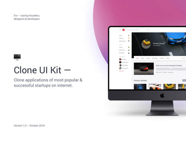 在互联网上克隆最受欢迎和成功创业公司的应用程序。克隆UI工具包 在互联网上克隆最受欢迎和成功创业公司的应用程序。克隆UI工具包