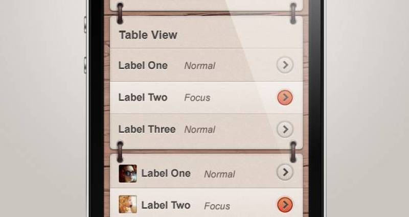 开胃iPhone UI工具包PSD