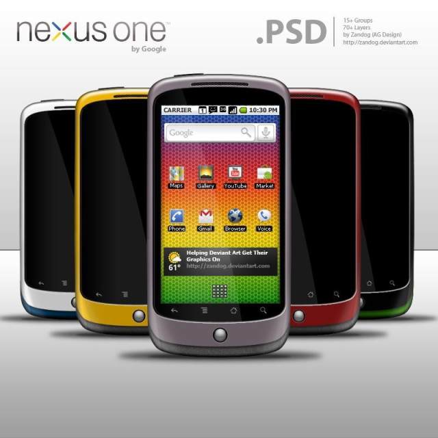 Nexus_One GUIpsd分层素材