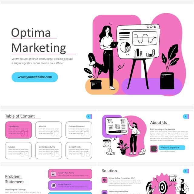 人物插画最佳市场营销信息图PPT模板optima marketing MultiColor 2 Light 人物插画最佳市场营销信息图PPT模板optima marketing MultiColor 2 Light