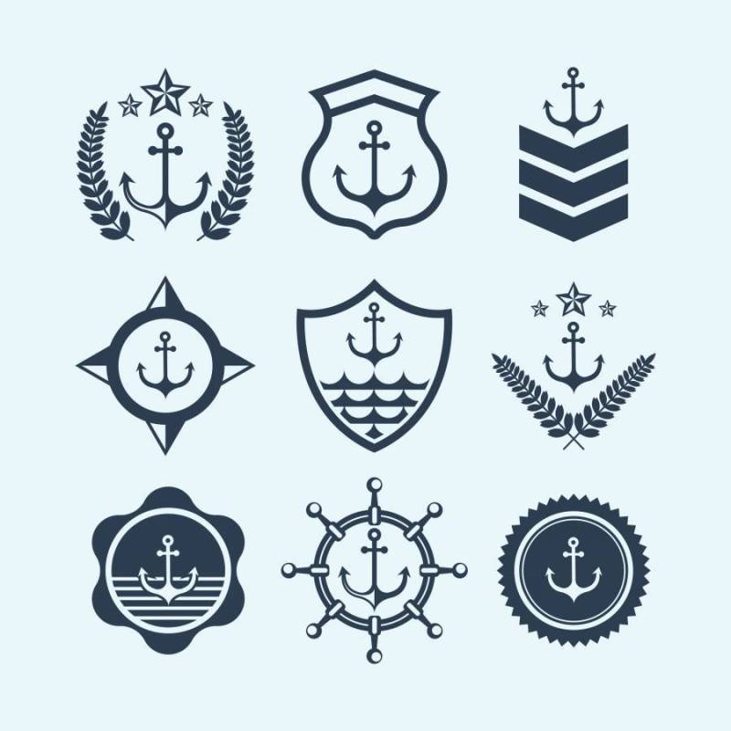 海军印章符号和标志