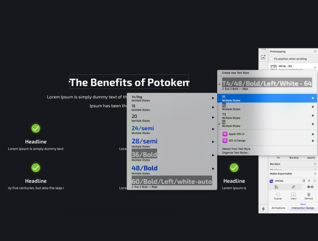 基于Sketchapp，Potoken ICO Landings的ICO登陆页面模板