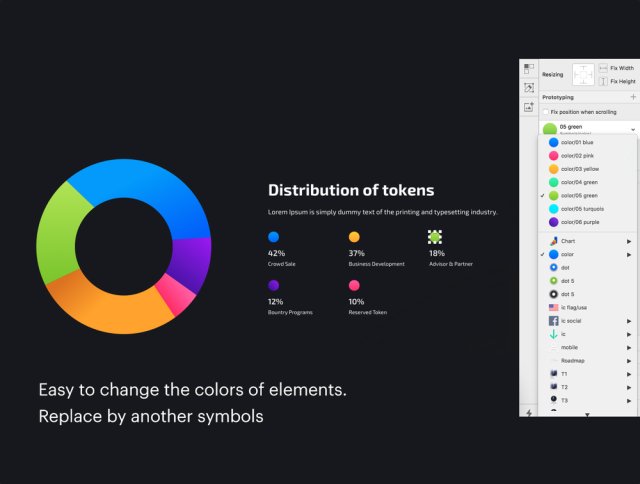 基于Sketchapp，Potoken ICO Landings的ICO登陆页面模板