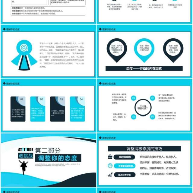 企业管理有态度的员工职场员工心态培训动态PPT模板