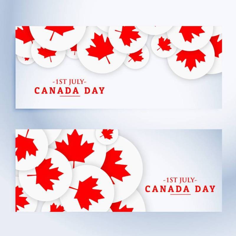 套加拿大日横幅