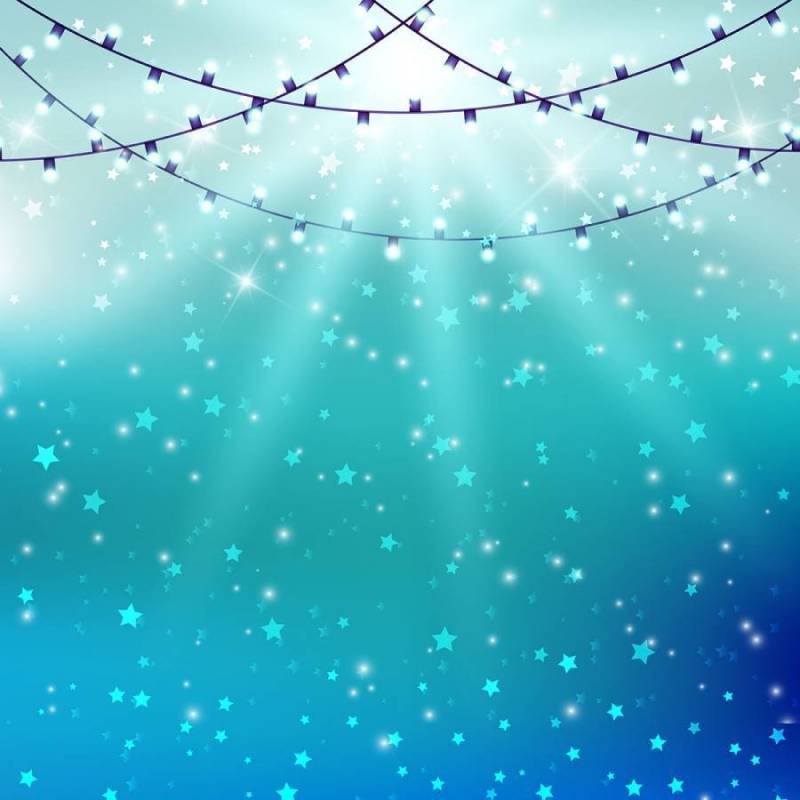 星爆背景上的灯