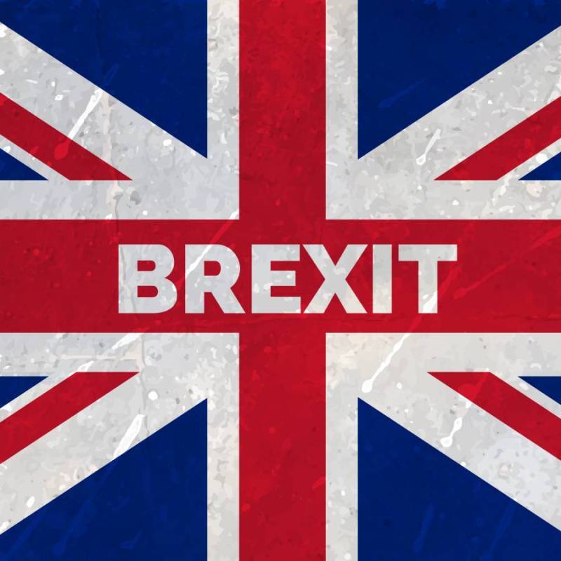英国退出欧盟旗帜