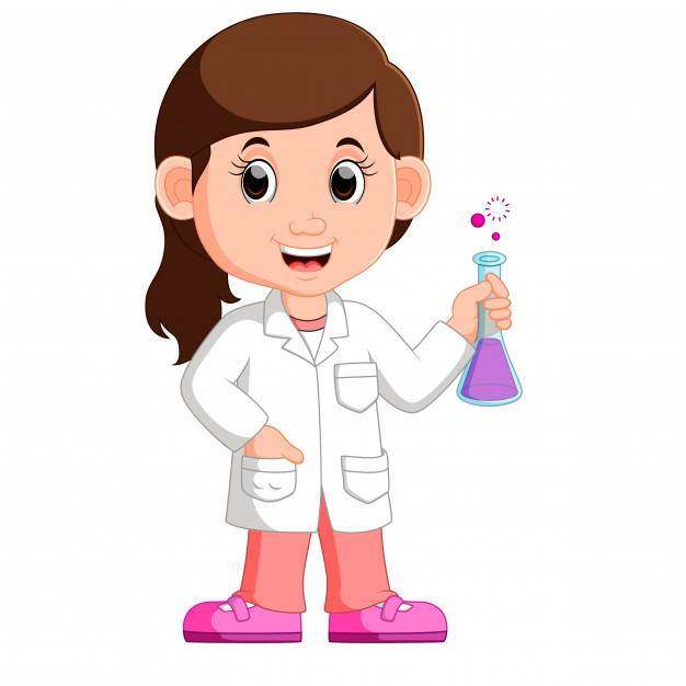 年轻女孩科学家
