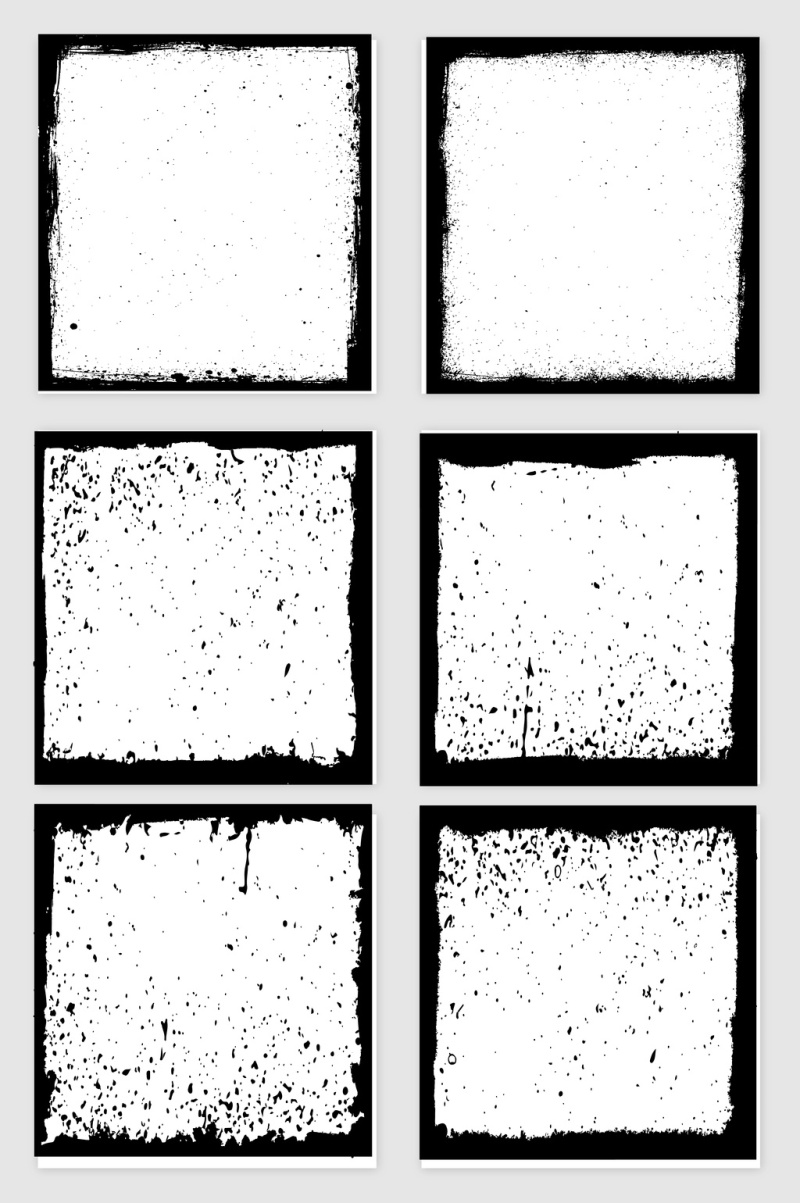 黑色相框矢量素材设计