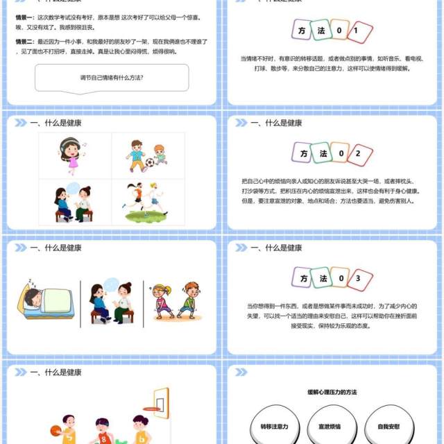 部编版八年级生物下册评价自己的健康状况课件PPT模板