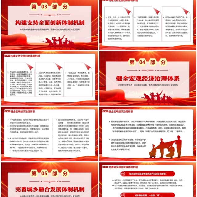 红色党政风为中国式现代化提供强大动力PPT模板 红色党政风为中国式现代化提供强大动力PPT模板