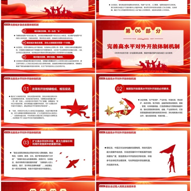 红色党政风为中国式现代化提供强大动力PPT模板 红色党政风为中国式现代化提供强大动力PPT模板