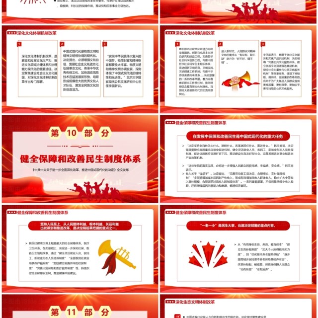 红色党政风为中国式现代化提供强大动力PPT模板 红色党政风为中国式现代化提供强大动力PPT模板