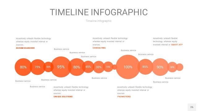 橘红色时间轴PPT信息图26