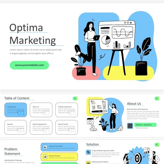 人物插画最佳市场营销信息图PPT模板optima marketing MultiColor 1 Light 人物插画最佳市场营销信息图PPT模板optima marketing MultiColor 1 Light