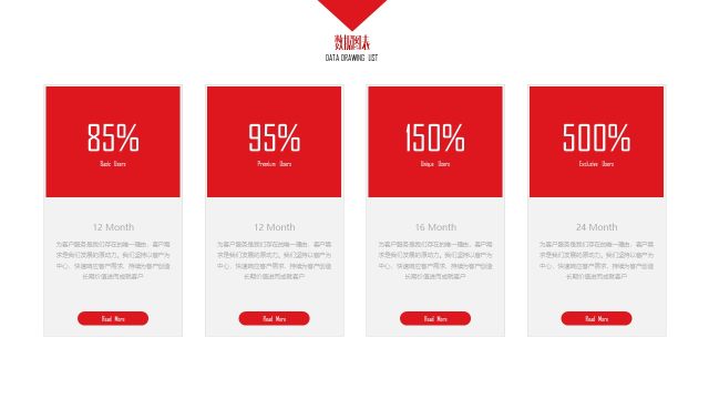 大气红色商务PPT图表-14 大气红色商务PPT图表-14