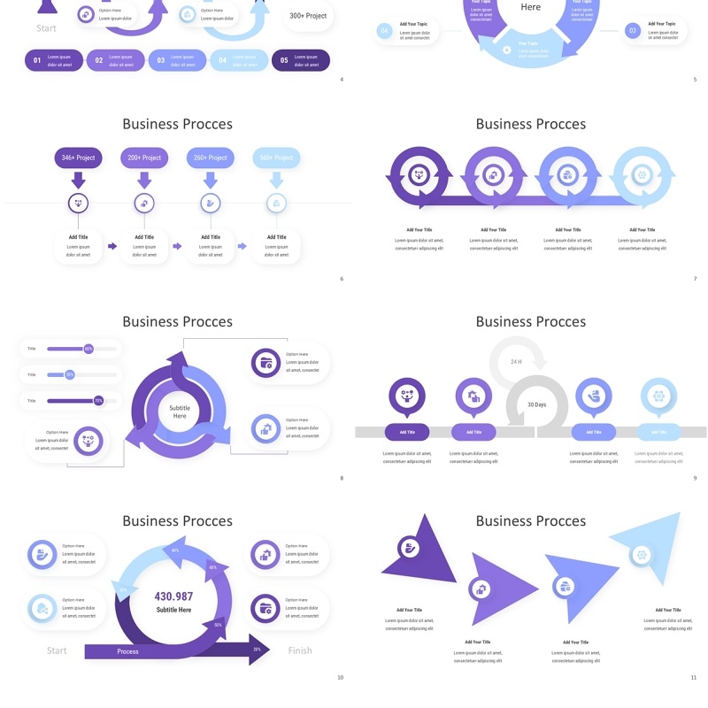 商业业务流程图PPT信息图模板business process powerpoint