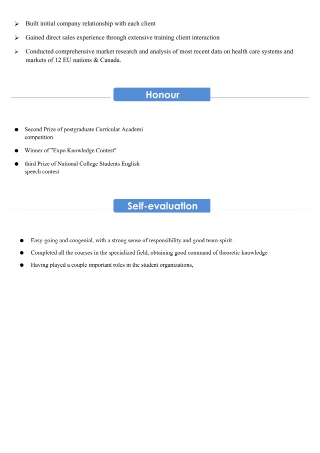 全英文外企求职英文个人简历WORD模板11