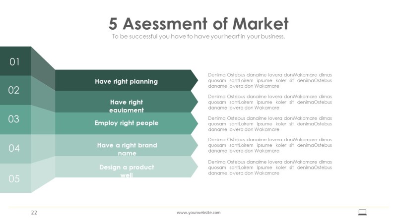 浅墨绿信息可视化PPT图表22