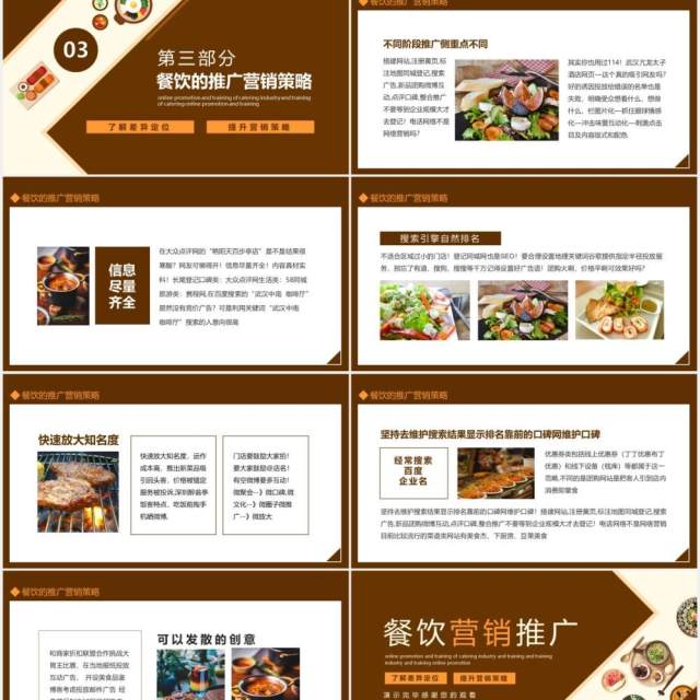 餐饮营销推广提高餐饮定位策略动态PPT模板 餐饮营销推广提高餐饮定位策略动态PPT模板