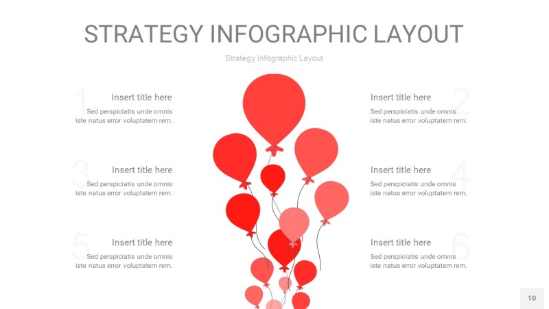 红色战略计划统筹PPT信息图10
