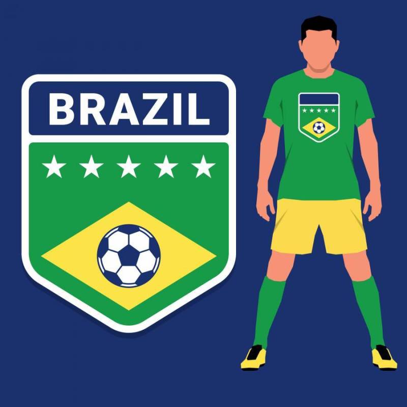 巴西足球锦标赛会徽设计模板集