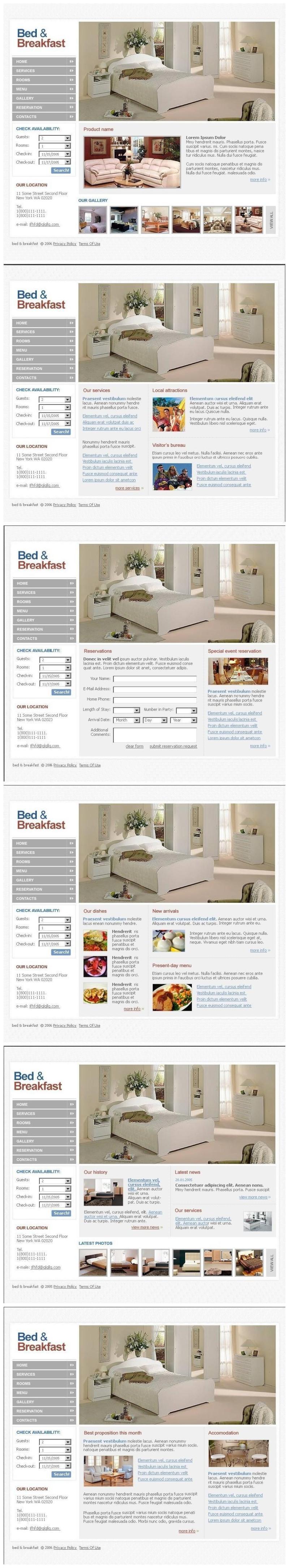 网页设计—家居类psd分层素材