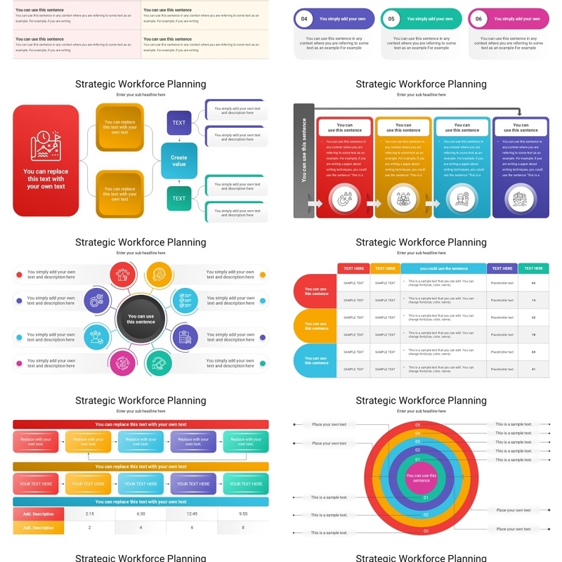 战略性劳动力规划信息图PPT模板Strategic Workforce Planning