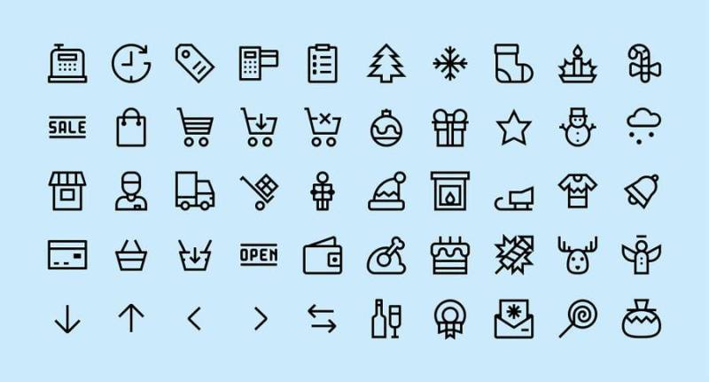 Christmas & Shopping Icons