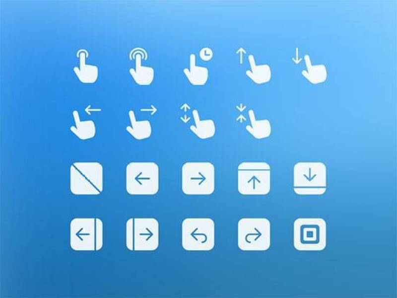 Gesture and Transition Icons