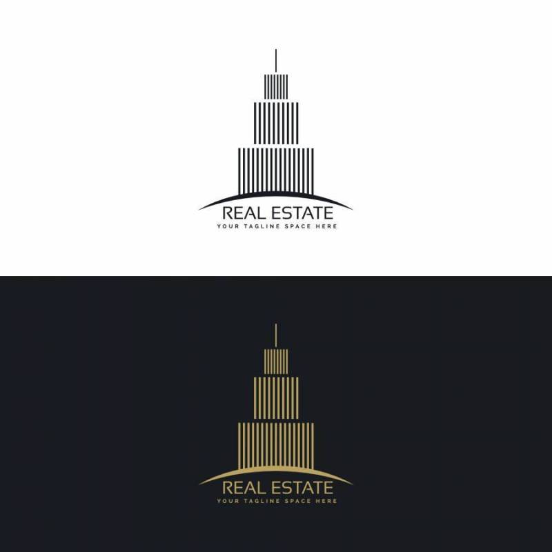 房地产或酒店标志设计模板