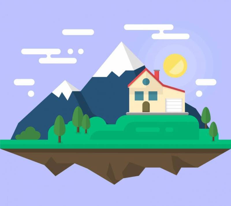 平坦的景观设计