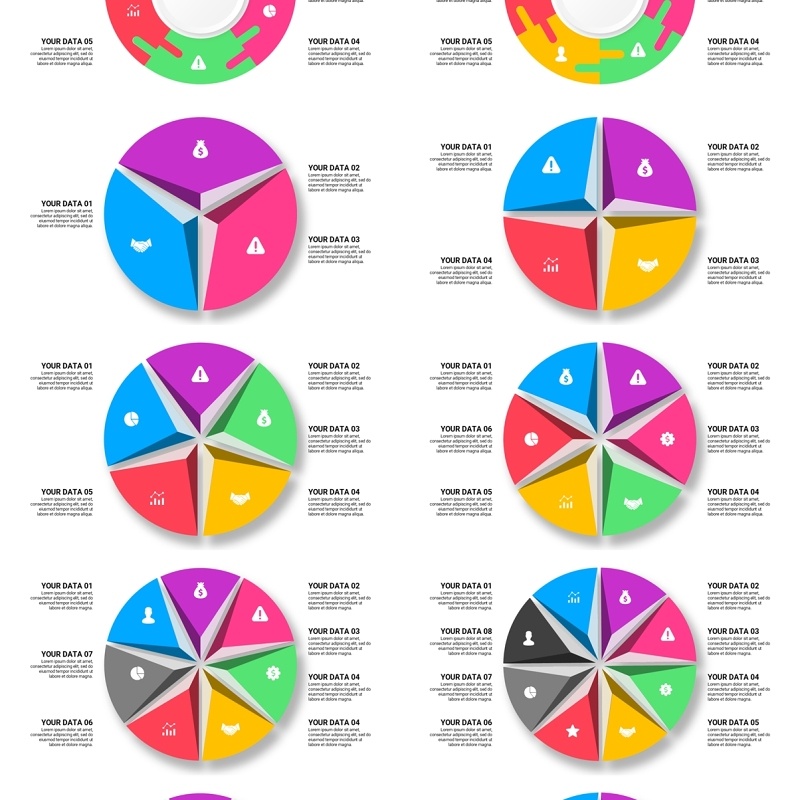 抽象圆形循环图PPT信息图模板Abstract Cycle